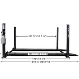 Atlas ALI Certified APEX 8 4-Post Lift + RJ35 Sliding Jacks Combo