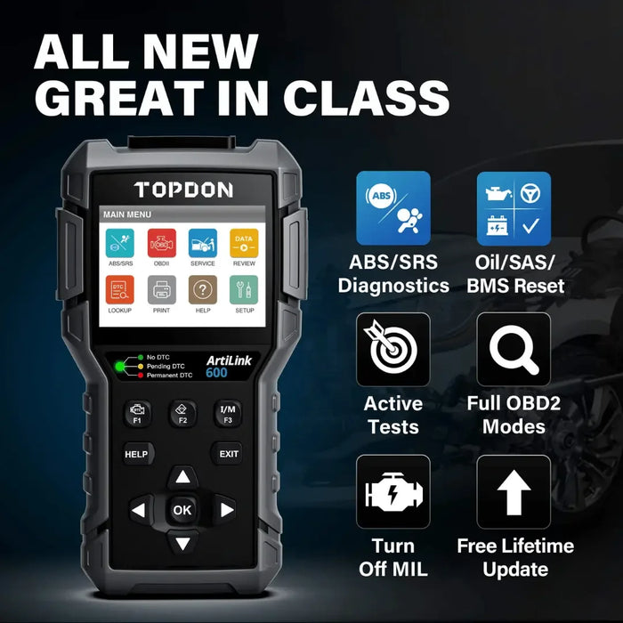 Topdon USA ArtiLink600 Automotive Computer Scan Tool - Mechanic Super Store
