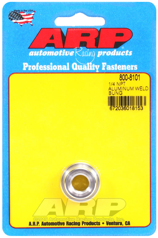ARP 1/4" NPT aluminum weld bung