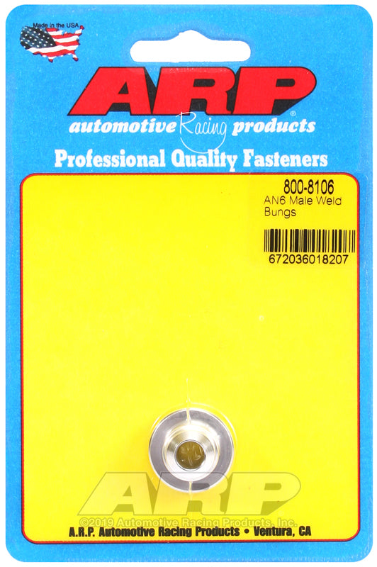 ARP AN6 male aluminum weld bung