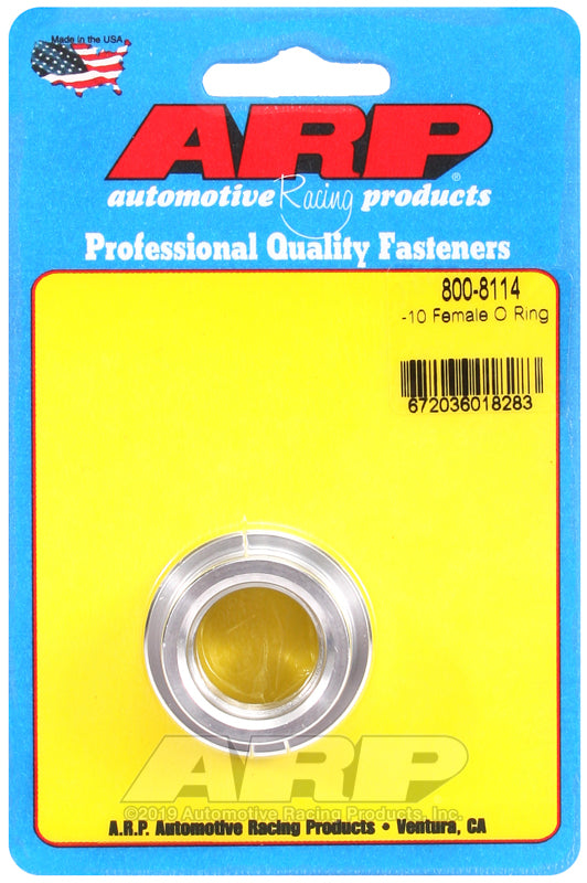 ARP -10 female O ring aluminum weld bung