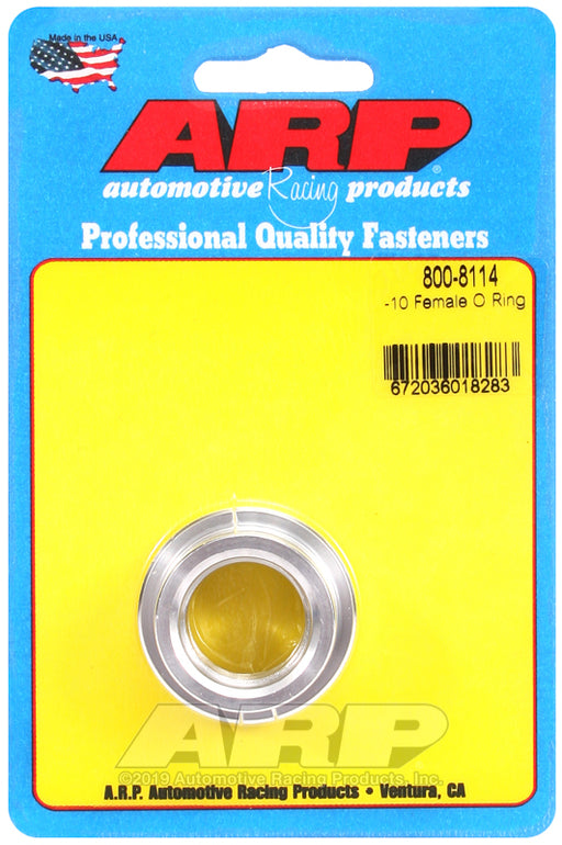 ARP -10 female O ring aluminum weld bung
