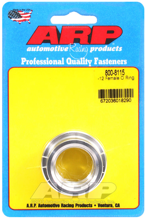 ARP -12 female O ring aluminum weld bung