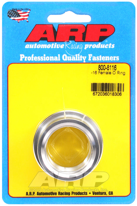 ARP -16 female O ring aluminum weld bung