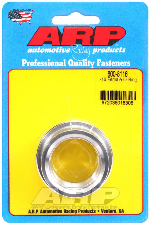 ARP -16 female O ring aluminum weld bung
