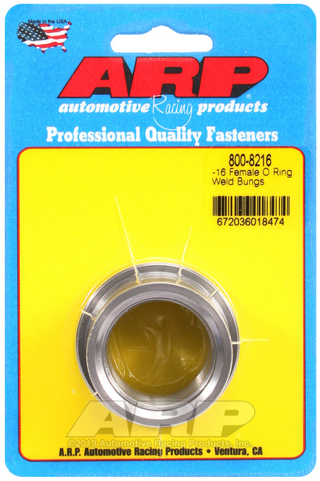 ARP -16 female O ring steel weld bung
