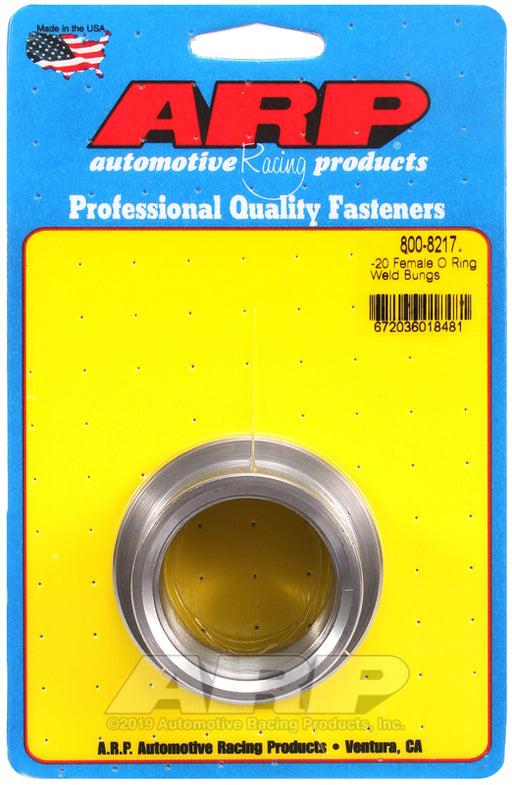 ARP -20 female O ring steel weld bung