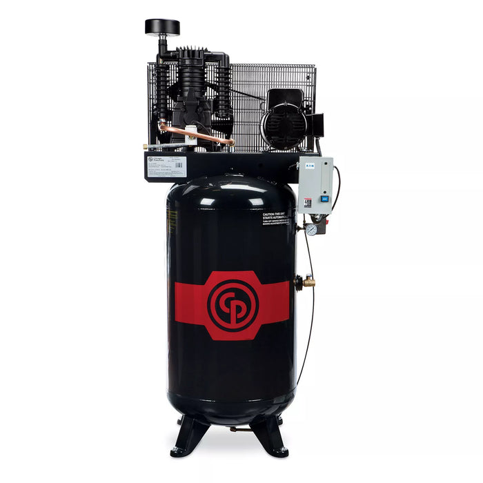 Chicago Pneumatic RCP-7581VS 8HP 80gal vertical two-stage electric air compressor