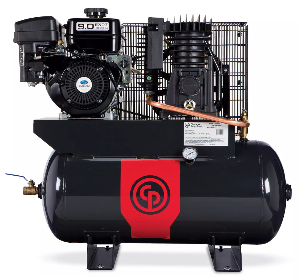 Chicago Pneumatic RCP-C1330G 13HP 30gal horizontal two-stage electric air compressor