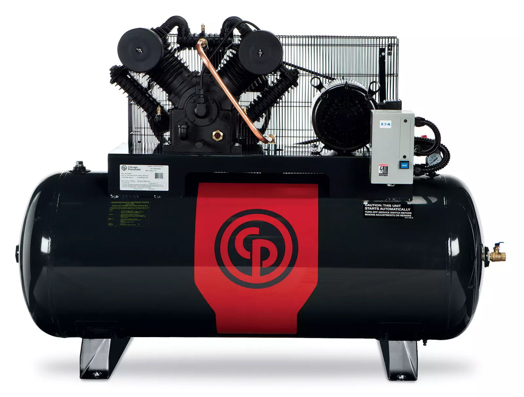 Chicago Pneumatic RCP-C581V 5HP 80gal vertical two-stage electric air compressor