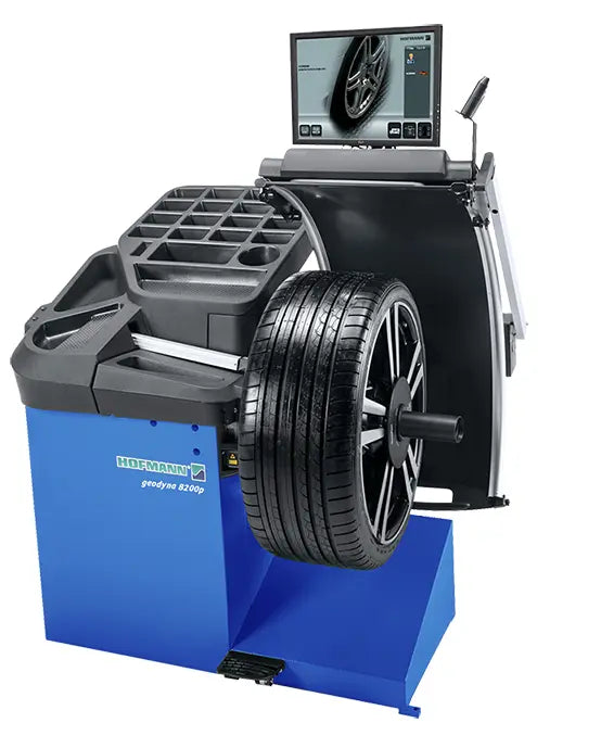 Hofmann GEODYNA 8200 Wheel Balancer with Non-Contact Data Entry and Diagnostic Functions Hofmann
