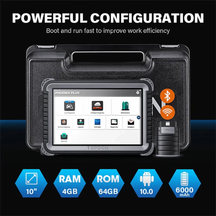 TOPDON USA Phoenix Plus Advanced Intelligent Diagnostic Scan Tool - Mechanic Super Store