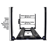 Atlas Garage PRO8000EXT-L 4 Post Lift + RJ35 Sliding Jacks Combo