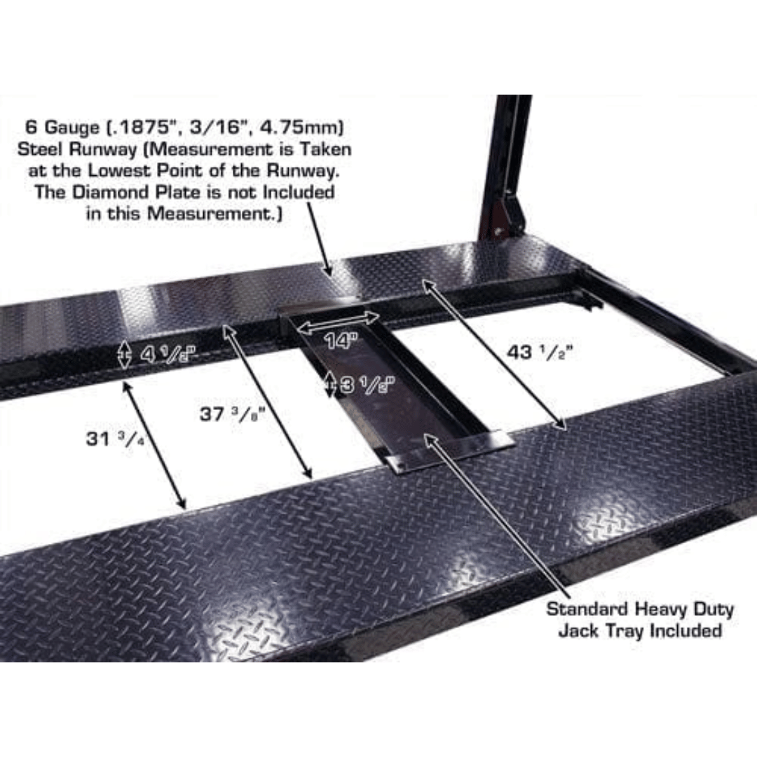 Atlas Garage PRO8000EXT 4 Post Lift + RJ35 Sliding Jacks Combo
