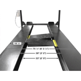 Atlas ALI Certified APEX 8 4-Post Lift + RJ35 Sliding Jacks Combo