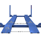 Atlas Platinum PVL14 4-Post Lift + RJ7000 Rolling Bridge Jacks ALI Certified Combo