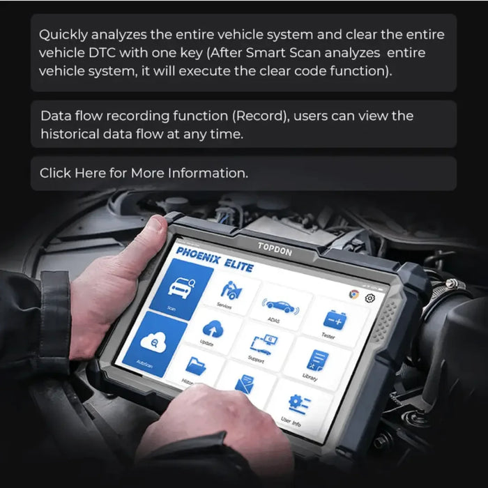 Topdon USA Phoenix Elite Diagnostic Scanner - Mechanic Super Store
