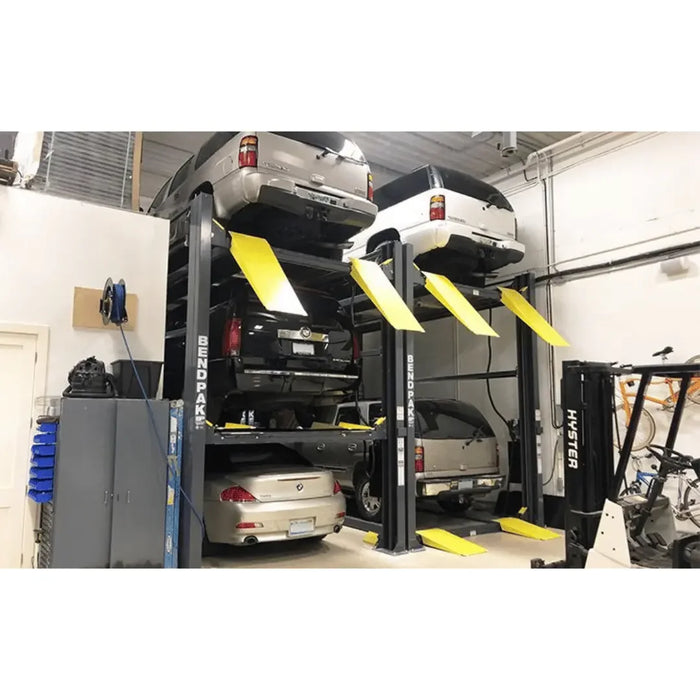 BendPak HD-973PX 9,000 and 7,000 Lb. Capacity Three-Level Parking Lift - Mechanic Super Store