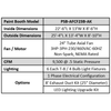 iDEAL PSB-AFCF23B-AK Cross Flow Paint Spray Booth