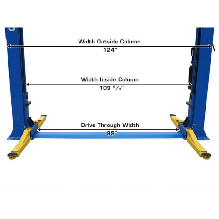 Atlas BP8000 8,000 lb Capacity Baseplate 2 Post Lift - Mechanic Super Store