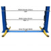 Atlas BP8000 8,000 lb Capacity Baseplate 2 Post Lift - Mechanic Super Store
