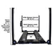 Atlas PRO8000EXT-L Extra Tall/Long Portable 8000lb 4 Lift - Mechanic Super Store