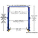 Atlas Platinum PVL10 ALI Certified Commercial Overhead 10,000 lb. Capacity 2 Post Car Lift - Mechanic Super Store