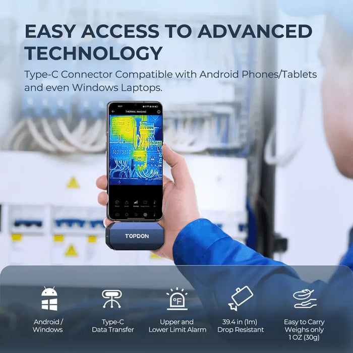 Topdon USA TC001 (Android Devices) Portable Thermal Imaging Camera - Mechanic Super Store