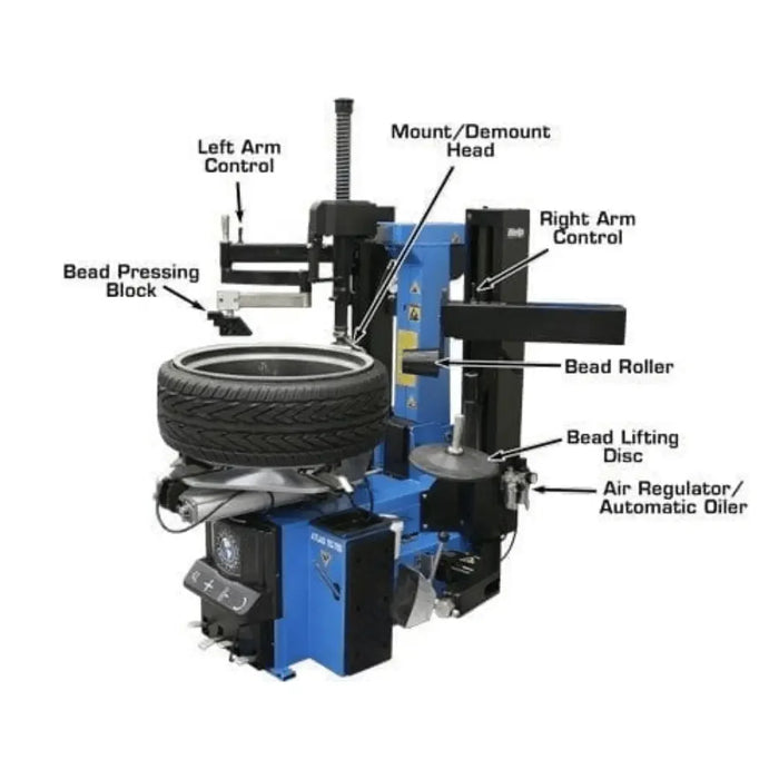 Atlas TC755 Tire Changer with Dual Arms - Mechanic Super Store
