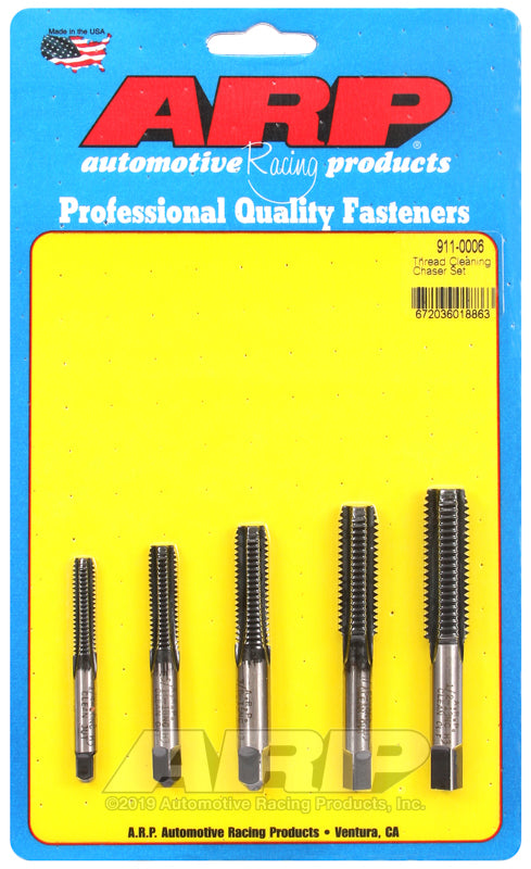 ARP 1/4-20, 5/16-18, 3/8-16, 7/16-14, 1/2-13 thread cleaning tap set
