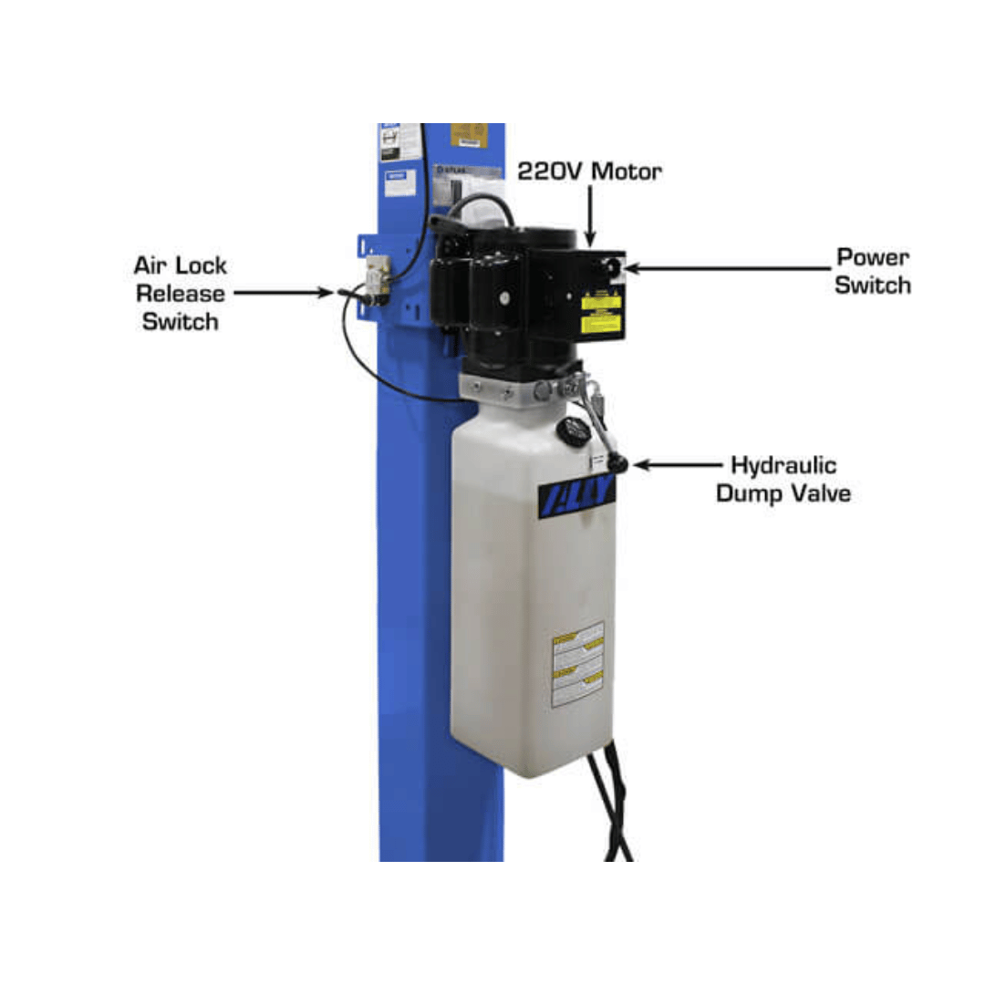 Atlas Platinum PVL14 4-Post Lift + RJ7000 Rolling Bridge Jacks ALI Certified Combo