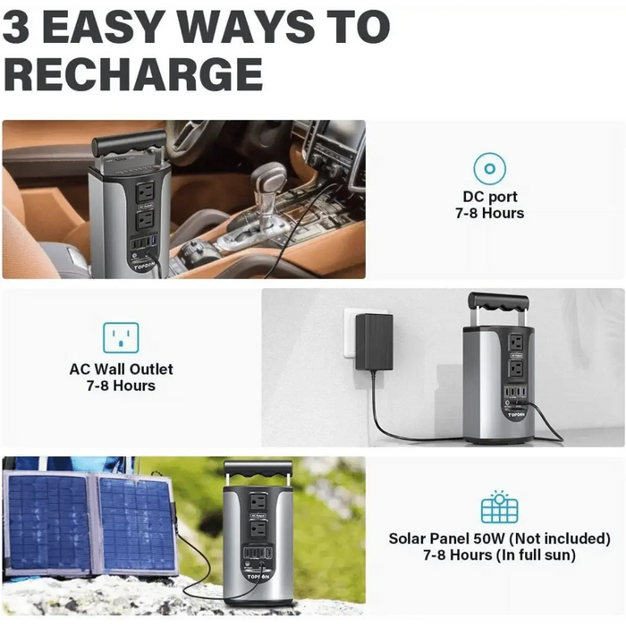 Topdon USA Hurricano200 Portable Lithium Power Station - Mechanic Super Store