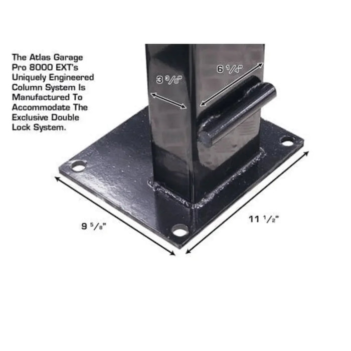 Atlas Garage PRO8000EXT Extra Tall 4 Post Portable Car Lift Hobbyist 8,000 lb. - Mechanic Super Store