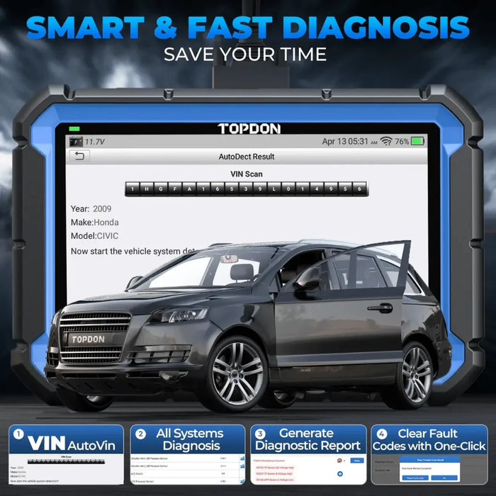 Topdon USA ArtiDiag Pro Car Diagnostic Scanner, Bi-Directional Control - Mechanic Super Store