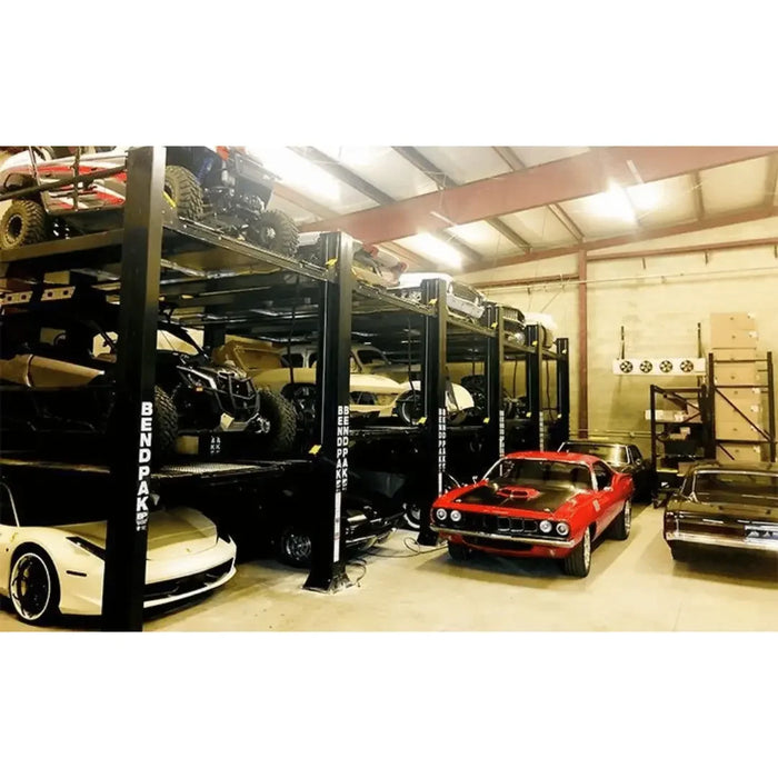BendPak HD-973PX 9,000 and 7,000 Lb. Capacity Three-Level Parking Lift - Mechanic Super Store