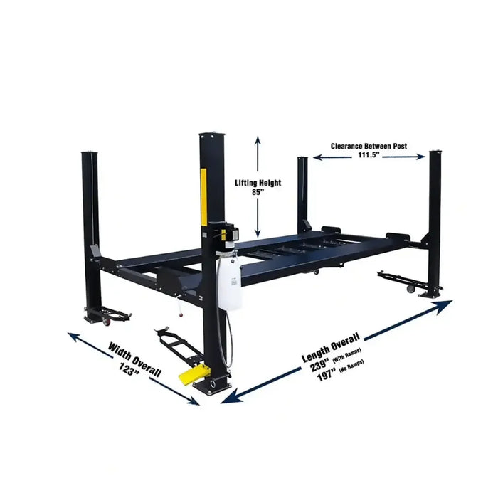 Valor VP9K-DX-XLT 9,000 lb 4 Post Deluxe Storage Lift - Mechanic Super Store
