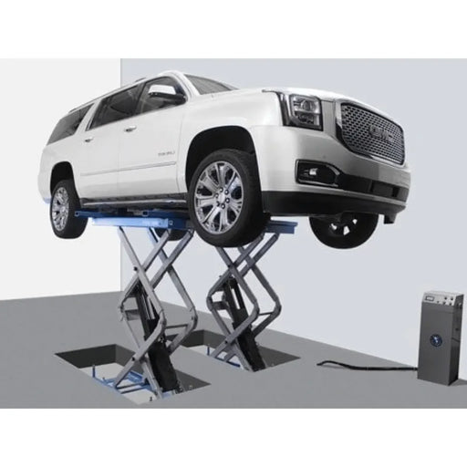 Atlas FM9SL In Ground Full-Rise 9,000 lb Capacity Scissor Lift - Mechanic Super Store