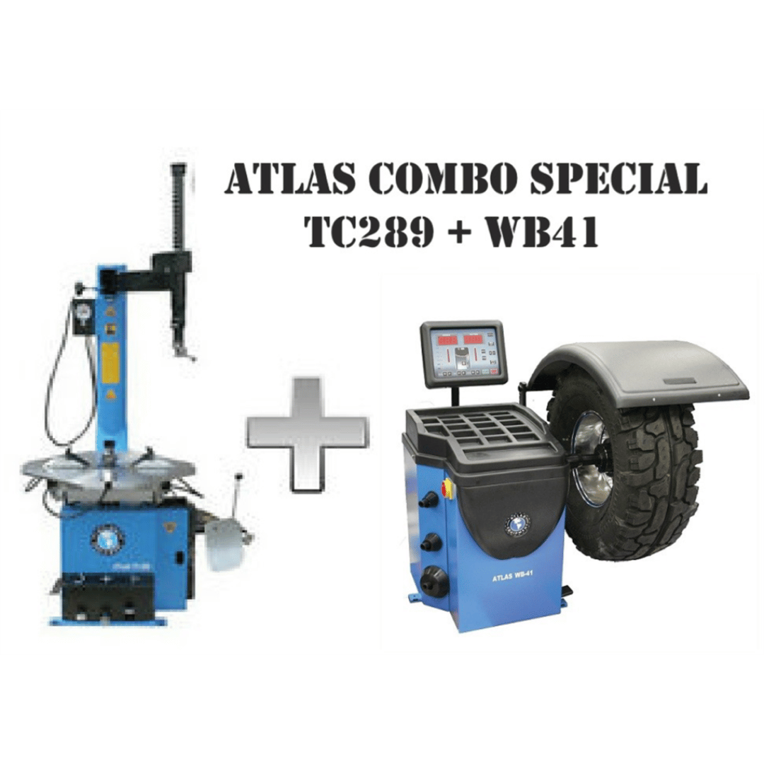 Atlas TC289 Tire Changer + WB41 Wheel Balancer Combo Package