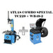 Atlas TC229 Tire Changer + WB49-2 Wheel Balancer Combo Package - Mechanic Super Store