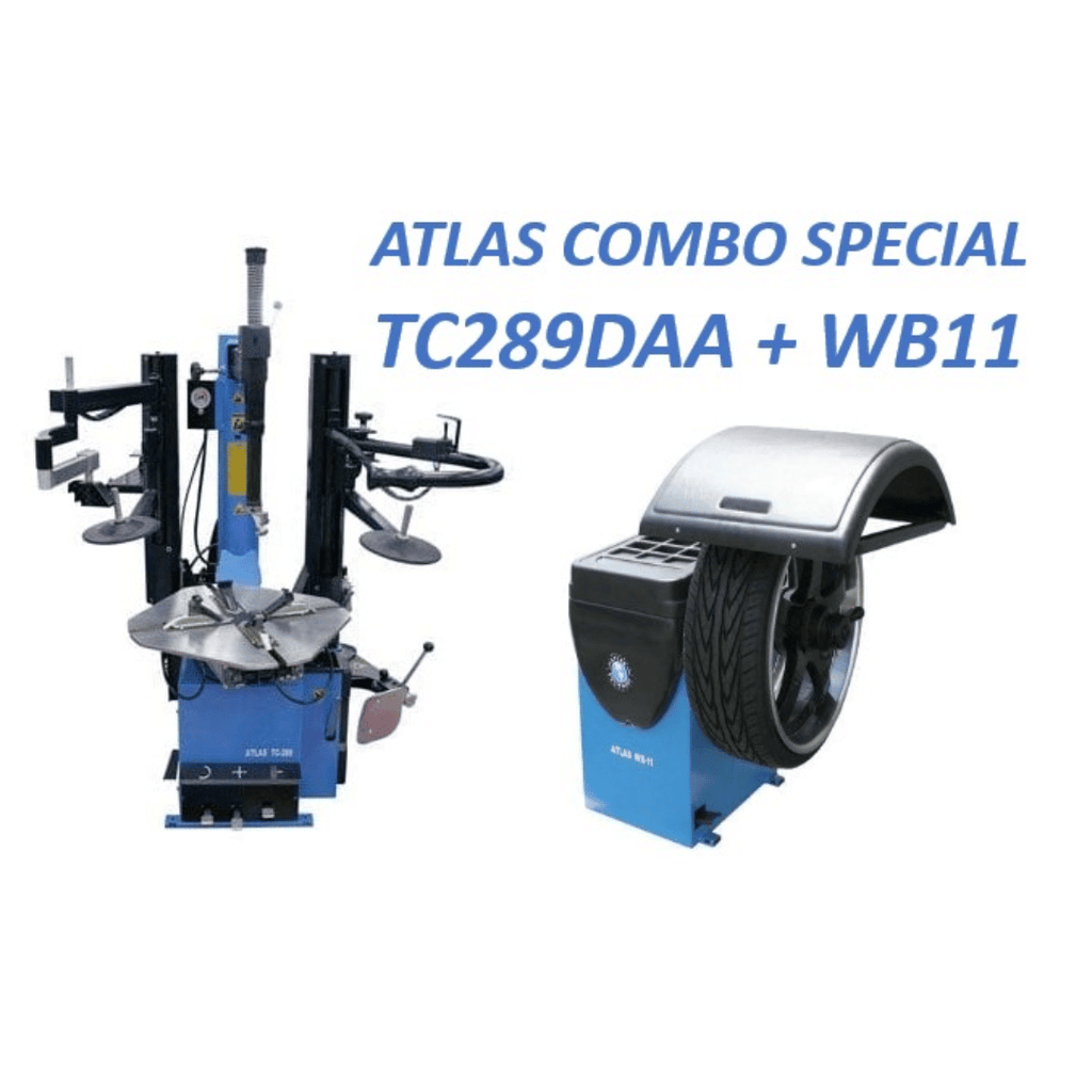 Atlas TC289DAA Tire Changer + WB11 Wheel Balancer Combo Package