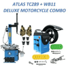 Atlas TC289 Tire Changer + WB11 Wheel Balancer Deluxe Motorcycle Combo Package