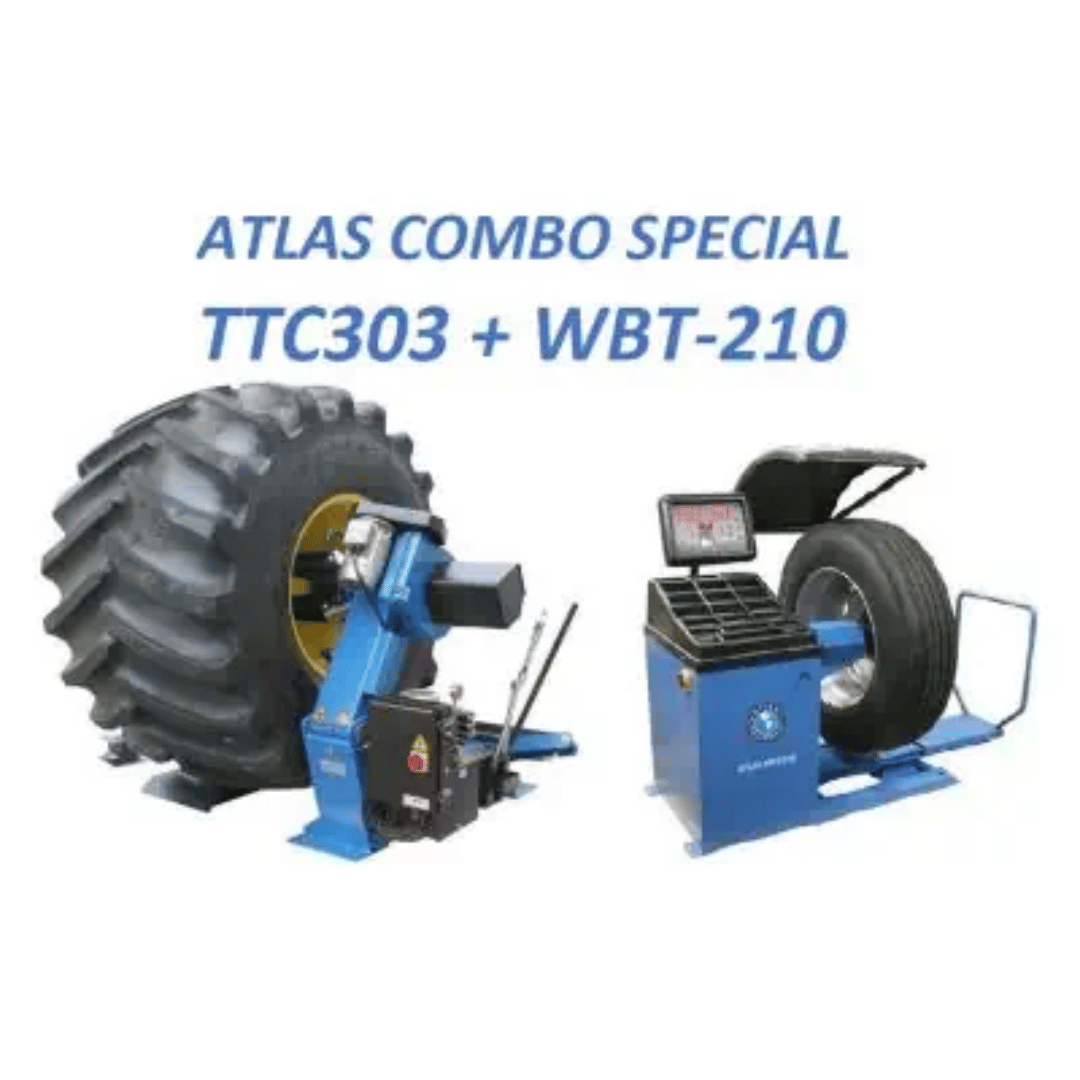 Atlas TTC303 Tire Changer + WBT-210 Wheel Balancer Combo Package