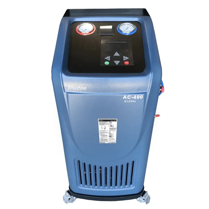 Bludee AC400 Auto Recovery Recycle Recharge Machine For R134A Refrigerant - Mechanic Super Store