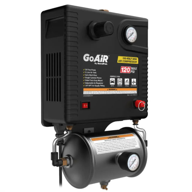 BendPak GoAir Mini Portable Air Compressor / 110 Volt / 120 Max PSI - Mechanic Super Store