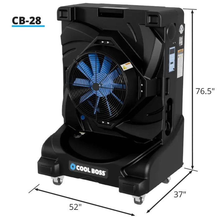 Cool Boss CB-28 Evaporative Air Cooler - Fixed Style - 28 Inch Fan - Mechanic Super Store