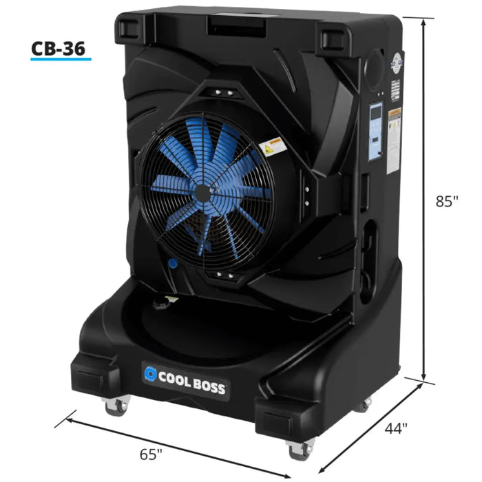Cool Boss CB-36 Evaporative Air Cooler - Fixed Style - 36 Inch Fan - Mechanic Super Store