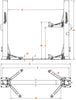 DANNMAR D2-8F 8,000 lb. Floor Plate 2 Post Lift