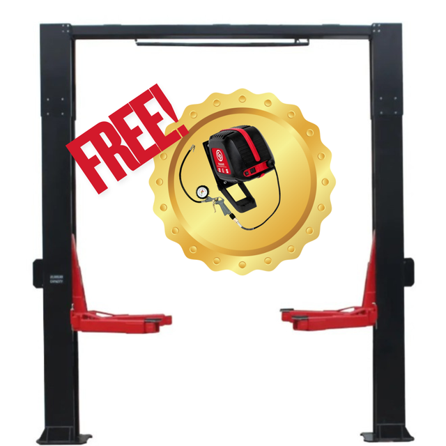 Triumph NTO-20S 20,000 lb. 2 Post Lift with free wall mounted air compressor