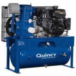 Quincy QP 14-HP 30-Gallon Pressure Lubricated Two-Stage Truck Mount Air Compressor w/ Electric Start Kohler Engine