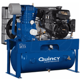 Quincy QP 14-HP 30-Gallon Pressure Lubricated Two-Stage Truck Mount Air Compressor w/ Electric Start Kohler Engine